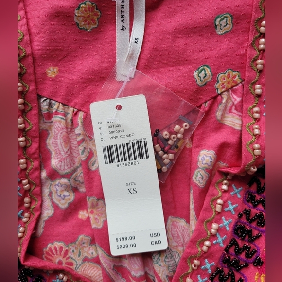 Anthropologie Raquel Embroidered Mini Dress, BNWT, Size XS - Picture 10 of 12